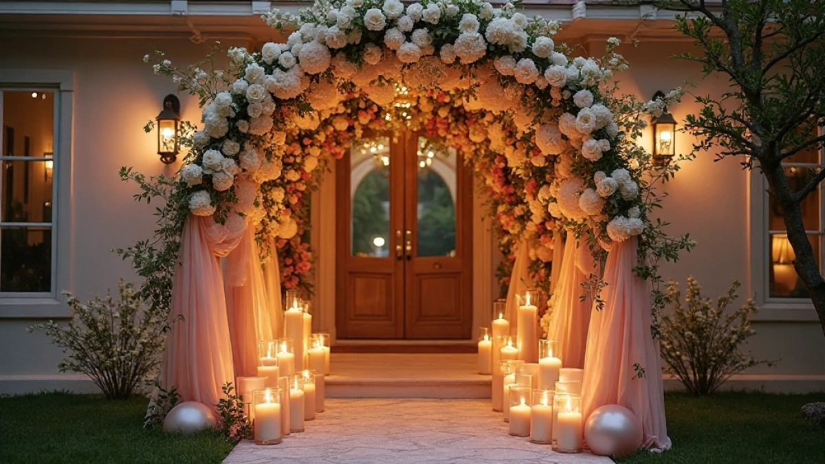 Dekoracje weselne domu