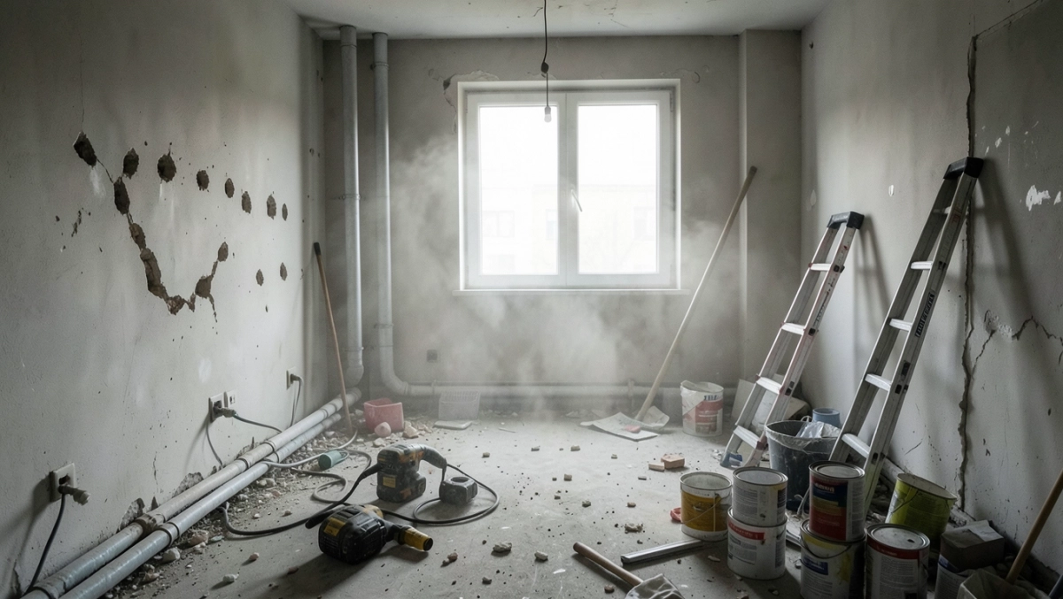 remont mieszkania w bloku w jakich godzinach