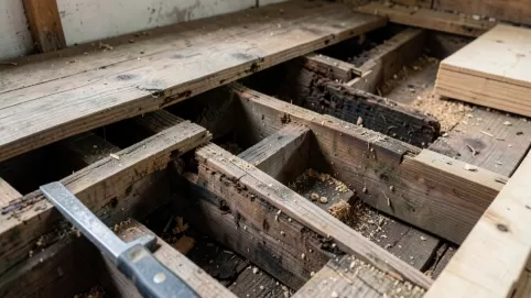 Remont starej podłogi na legarach