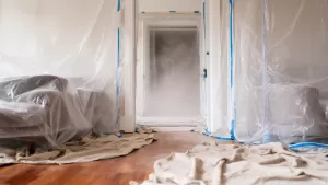 Zabezpieczenie przed kurzem podczas remontu